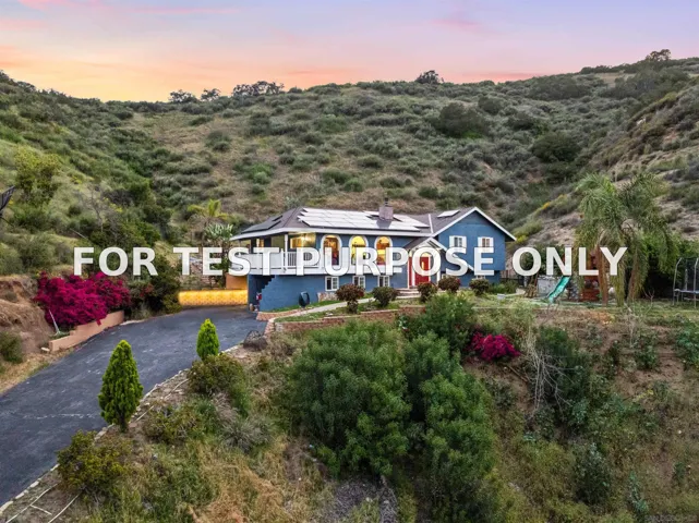 Demo/Test Data 1278 Harbison Canyon Rd, El Cajon, CA 92019