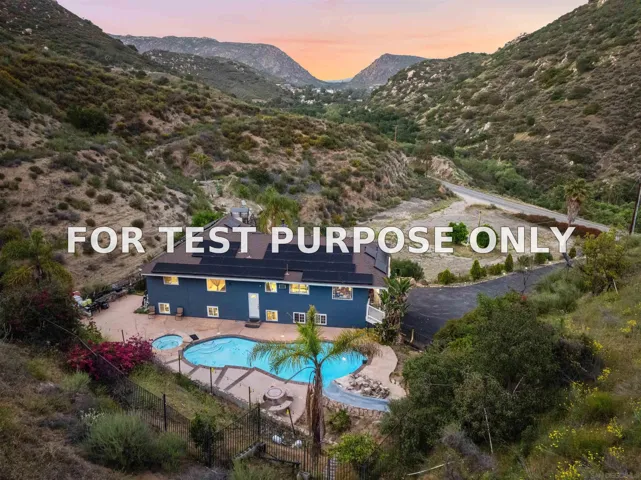 Demo/Test Data 1278 Harbison Canyon Rd, El Cajon, CA 92019