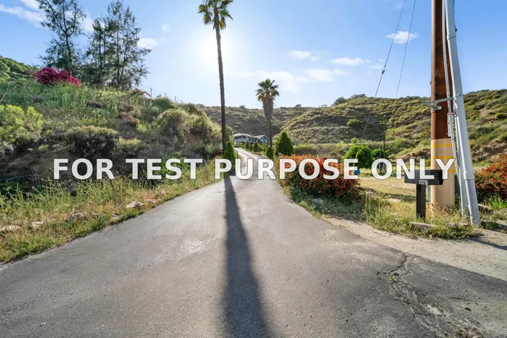 Demo/Test Data 1278 Harbison Canyon Rd, El Cajon, CA 92019