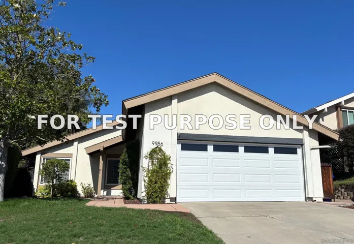 Demo/Test Data 9956 Courtyard Drive, San Diego, CA 92131