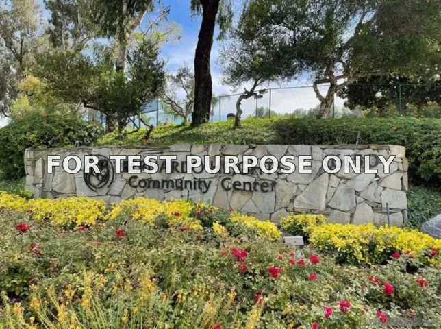 Demo/Test Data 15852 Caminito Cercado, San Diego, CA 92128