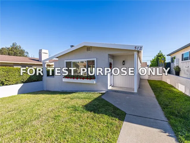 Demo/Test Data 512 Lomita Street, El Segundo, CA 90245