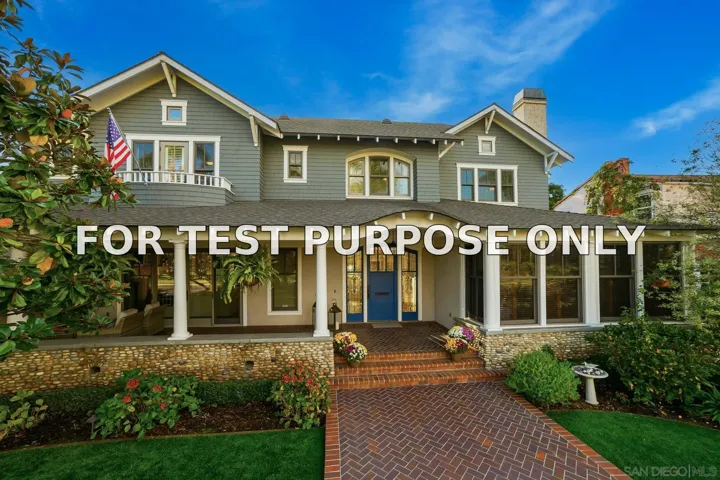 Demo/Test Data 820 Glorietta Blvd, Coronado, CA 92118