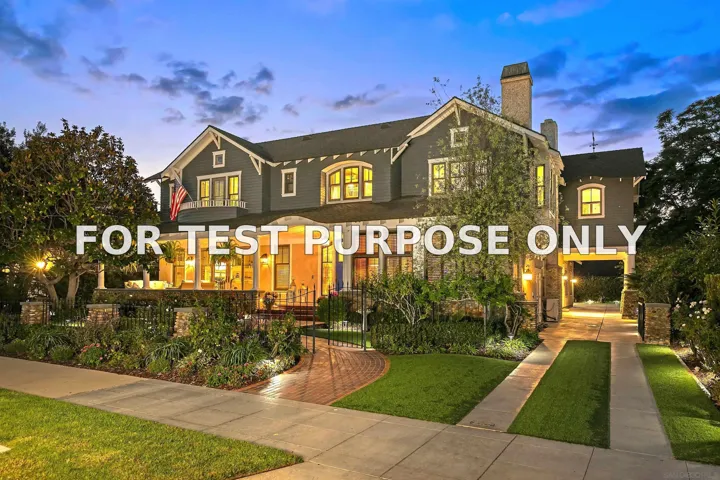 Demo/Test Data 820 Glorietta Blvd, Coronado, CA 92118