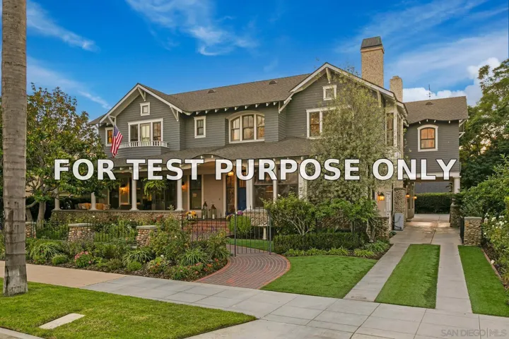Demo/Test Data 820 Glorietta Blvd, Coronado, CA 92118