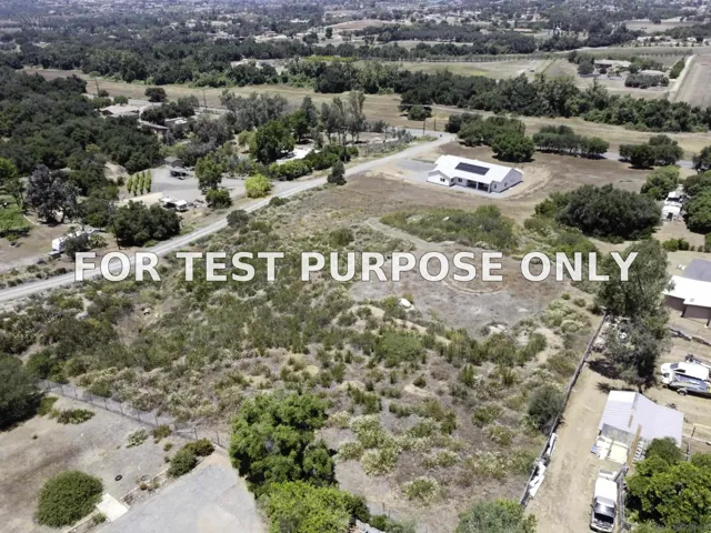 Demo/Test Data 14443 Cool Valley Rd, Valley Center, CA 92082