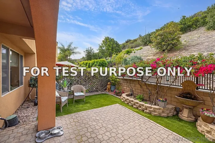 Demo/Test Data 2756 Bellezza Dr., San Diego, CA 92108