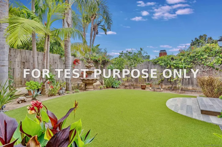 Demo/Test Data 265 Sanford Street, Encinitas, CA 92024