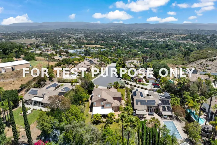 Demo/Test Data 1288 Sunrise Way, Escondido, CA 92029