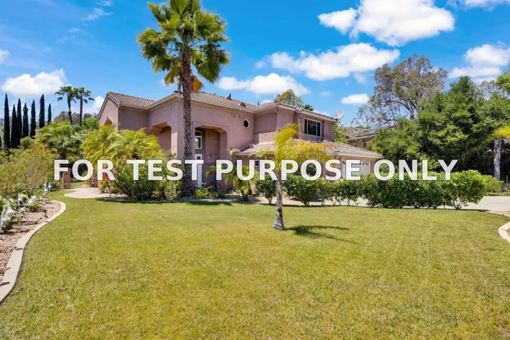 Demo/Test Data 1288 Sunrise Way, Escondido, CA 92029