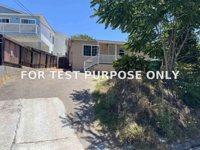 Demo/Test Data 3647 Lemona Ave, San Diego, CA 92105