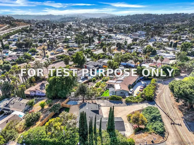 Demo/Test Data 10183 Madrid Way, Spring Valley, CA 91977