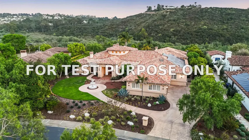 Demo/Test Data 4695 Rancho Verde Trl, San Diego, CA 92130
