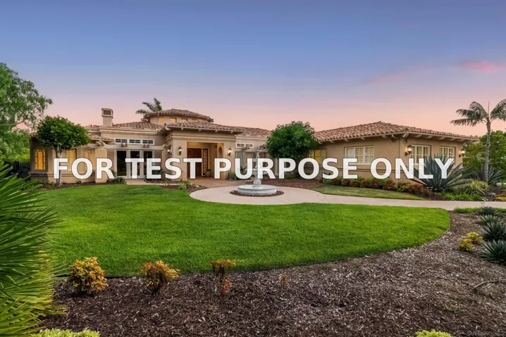 Demo/Test Data 4695 Rancho Verde Trl, San Diego, CA 92130