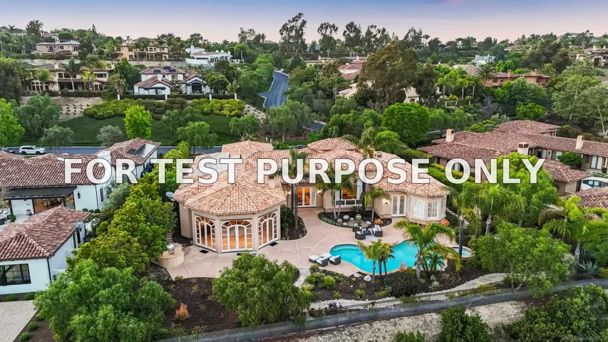 Demo/Test Data 4695 Rancho Verde Trl, San Diego, CA 92130