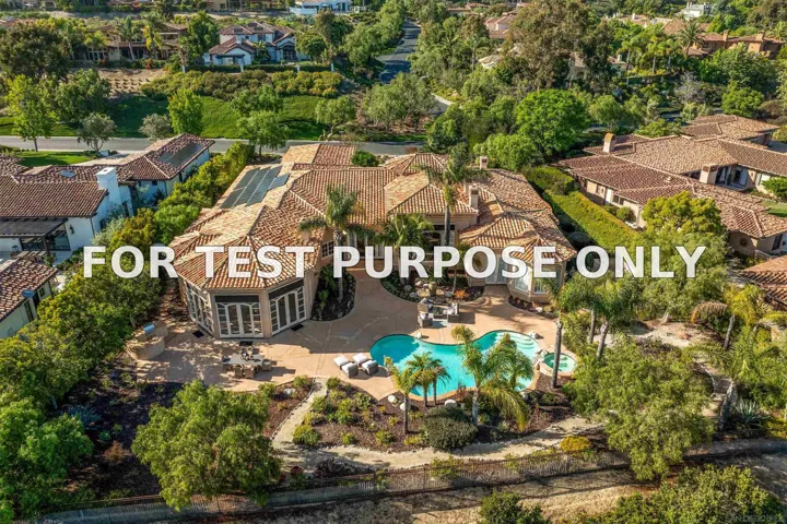 Demo/Test Data 4695 Rancho Verde Trl, San Diego, CA 92130