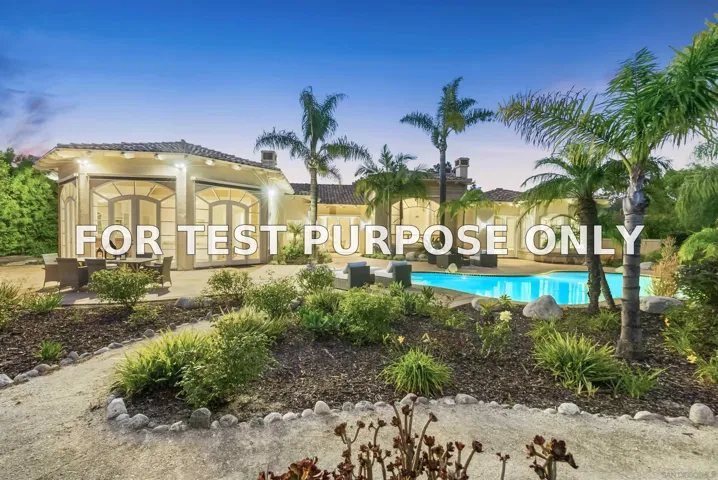 Demo/Test Data 4695 Rancho Verde Trl, San Diego, CA 92130