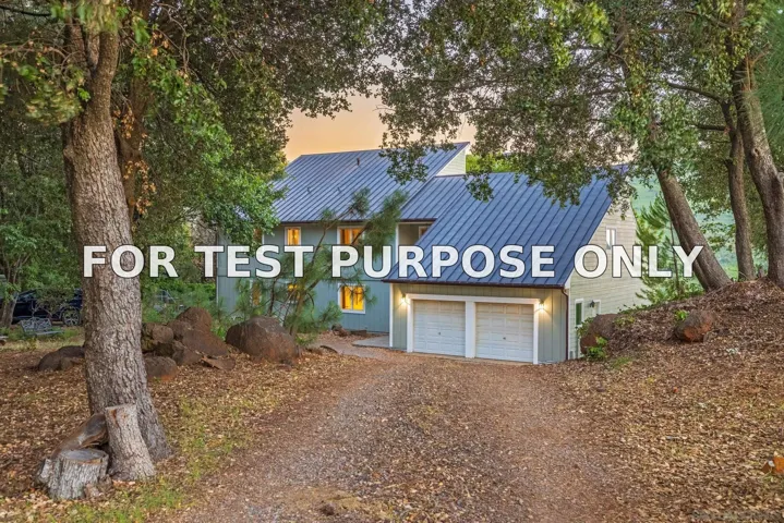 Demo/Test Data 4718 Belvedere Dr, Julian, CA 92036