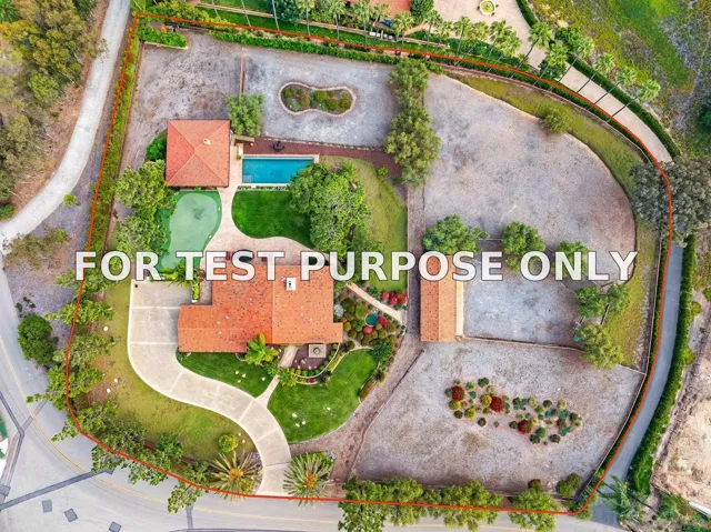 Demo/Test Data 16822 Zumaque, Rancho Santa Fe, CA 92067