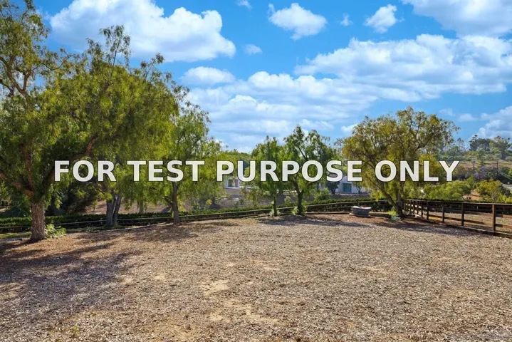 Demo/Test Data 16822 Zumaque, Rancho Santa Fe, CA 92067
