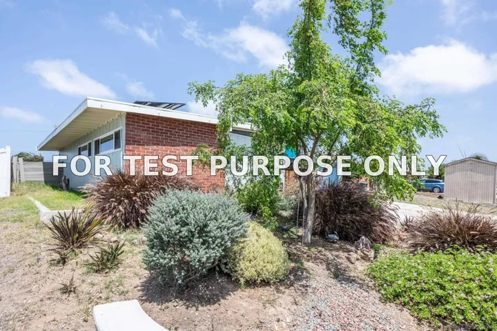 Demo/Test Data 1002 Cuyamaca Ave, Chula Vista, CA 91911
