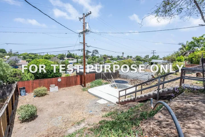 Demo/Test Data 1002 Cuyamaca Ave, Chula Vista, CA 91911
