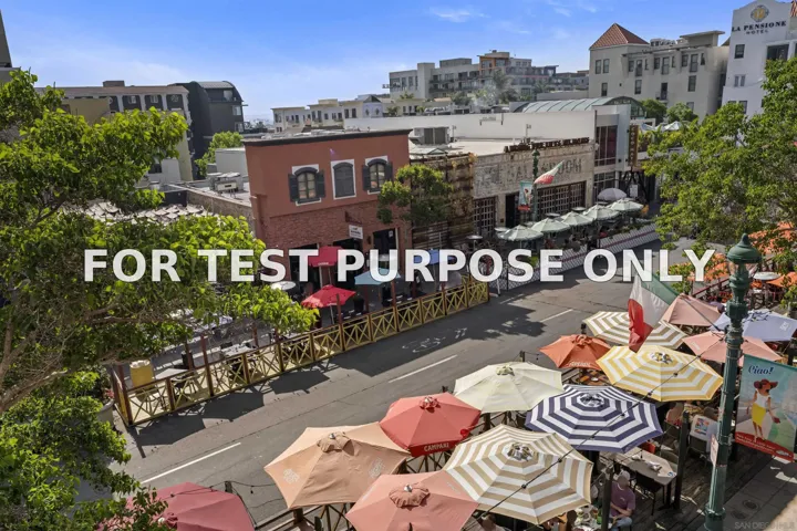Demo/Test Data 1601 India Unit 207, San Diego, CA 92101