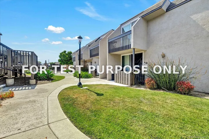 Demo/Test Data 6333 Mount Ada Unit 156, San Diego, CA 92111