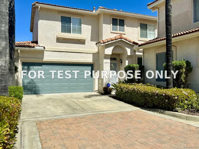 Demo/Test Data 11559 N Compass Point Drive Unit 3, San Diego, CA 92126