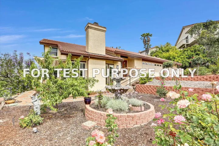 Demo/Test Data 1239 Avocado Summit Dr, El Cajon, CA 92019