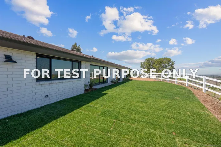 Demo/Test Data 37285 Avenida Bravura, Temecula, CA 92592