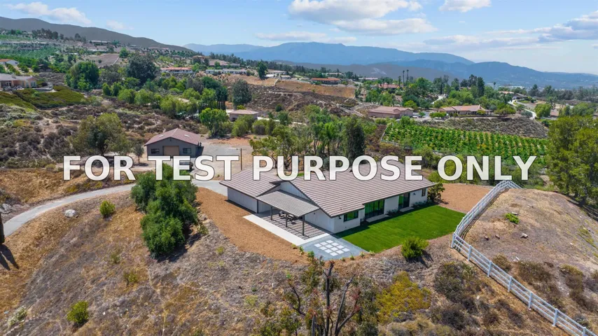 Demo/Test Data 37285 Avenida Bravura, Temecula, CA 92592