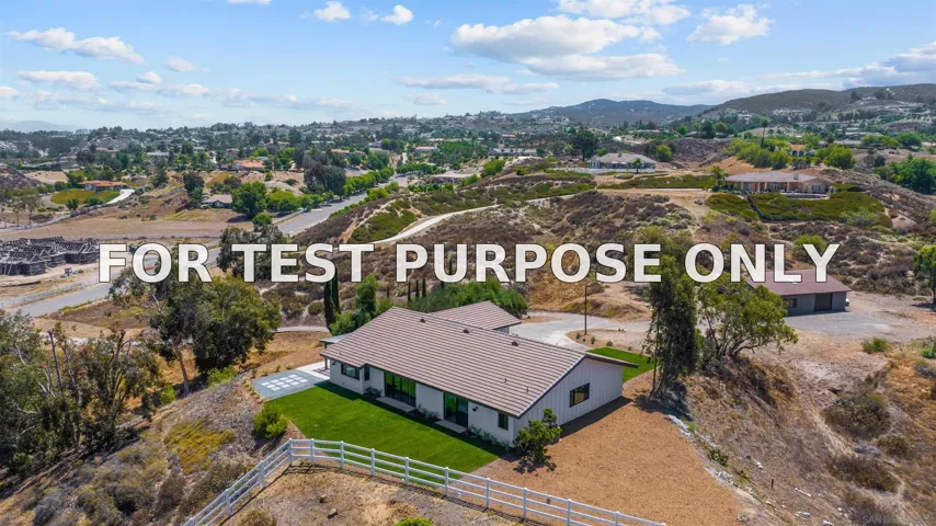 Demo/Test Data 37285 Avenida Bravura, Temecula, CA 92592