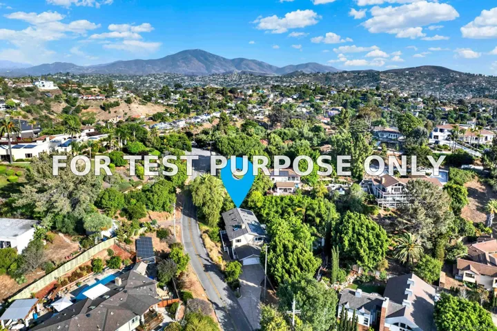 Demo/Test Data 9399 Carmichael Dr, La Mesa, CA 91941