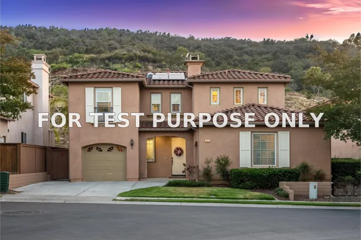 Demo/Test Data 560 Via Del Caballo, San Marcos, CA 92078