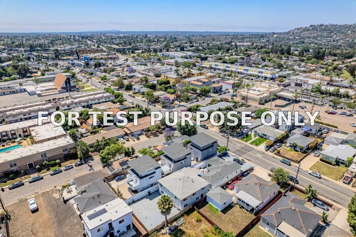 Demo/Test Data 6831-33 Amherst St., San Diego, CA 92115