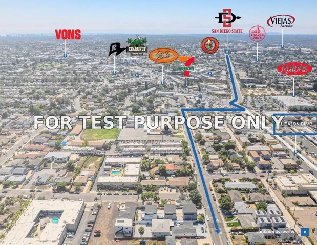 Demo/Test Data 6831-33 Amherst St., San Diego, CA 92115