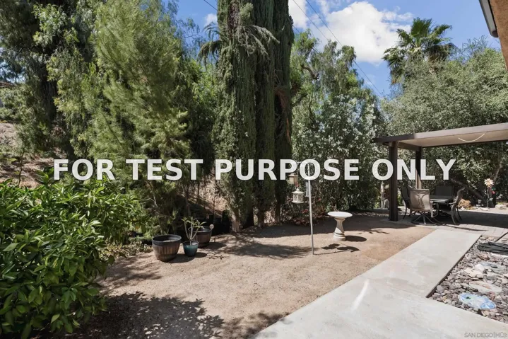 Demo/Test Data 8885 Burkshire Pl, Lakeside, CA 92040