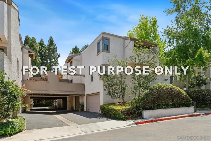 Demo/Test Data 8436 Via Sonoma Unit 67, La Jolla, CA 92037