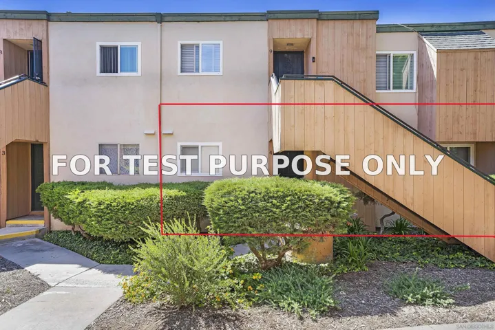 Demo/Test Data 8703 Lake Murray Blvd Unit 4, San Diego, CA 92119