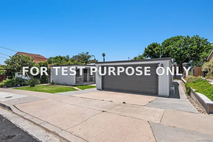 Demo/Test Data 2130 Cardinal Dr, San Diego, CA 92123