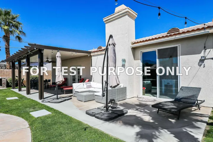 Demo/Test Data 80741 Desert Spur Drive, Indio, CA 92201