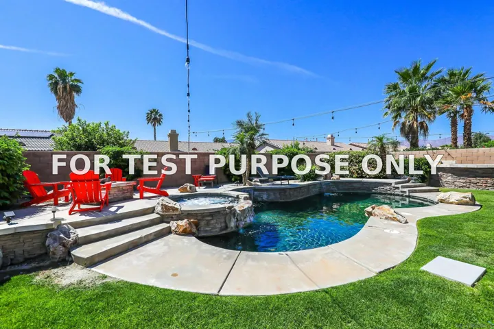 Demo/Test Data 80741 Desert Spur Drive, Indio, CA 92201