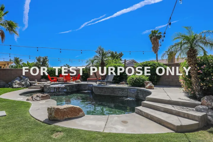 Demo/Test Data 80741 Desert Spur Drive, Indio, CA 92201