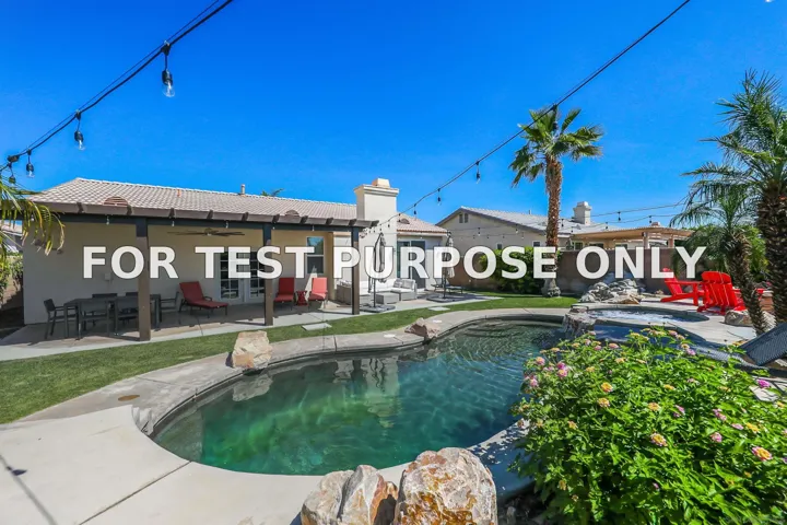 Demo/Test Data 80741 Desert Spur Drive, Indio, CA 92201