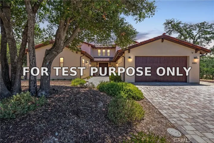 Demo/Test Data 11915 Via Marbella, Atascadero, CA 93422