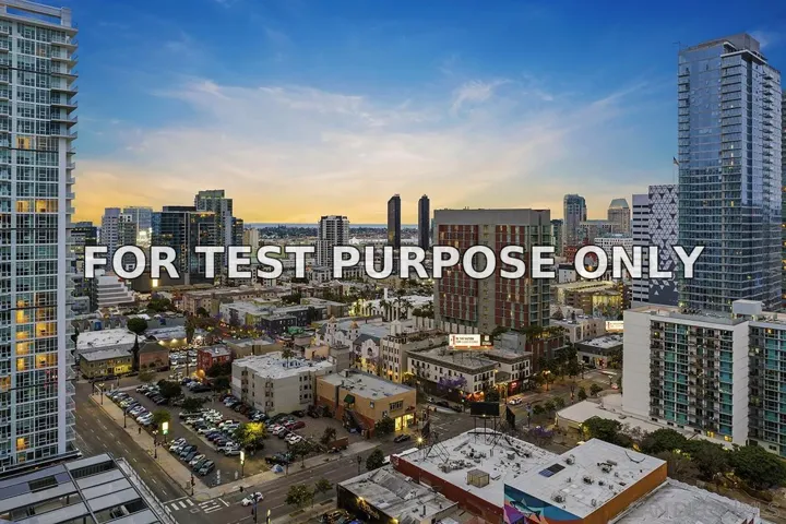 Demo/Test Data 1080 Park Blvd Unit 1802, San Diego, CA 92101