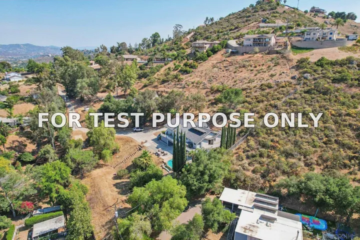 Demo/Test Data 11810 Hi Ridge Rd, Lakeside, CA 92040