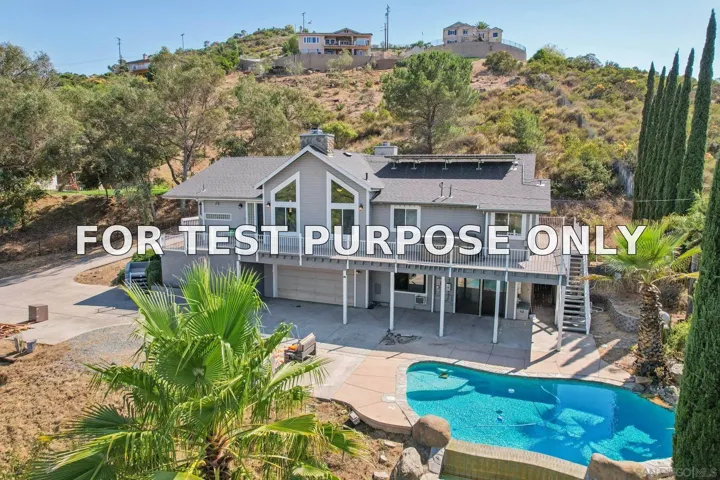 Demo/Test Data 11810 Hi Ridge Rd, Lakeside, CA 92040