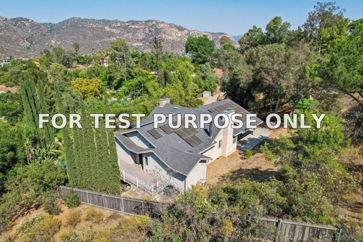 Demo/Test Data 11810 Hi Ridge Rd, Lakeside, CA 92040